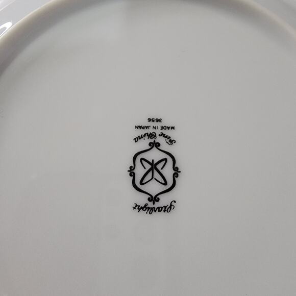 5 Harmony House Japan Starlight Silver Rimmed White Coupe Soup Bowls - Picture 5 of 8